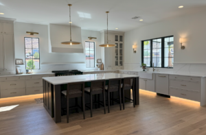 Custom Kitchen Cabinets with Under Foot Lighting