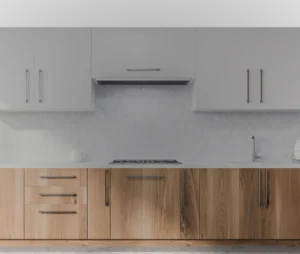 A clean modern kitchen design